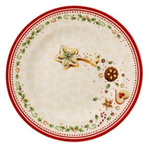 Dezertní talíř padající hvězda 21.5 cm WINTER BAKERY DELIGHT, červená, Villeroy & Boch