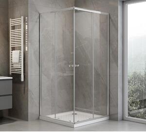 Čtvercový sprchový kout AGGA 700x700 mm, čiré sklo