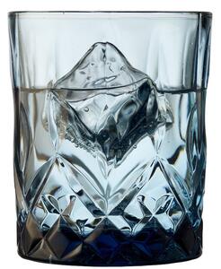 Lyngby Glas Sada sklenic na whisky Sorrento 32 cl (4 ks) Blue