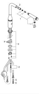 GROHE 31615000 - Dřezová baterie ESSENCE SMARTCONTROL 366 mm lesklý chrom