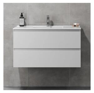 Koupelnová skříňka s umyvadlem KENWOOD 91 cm bílá