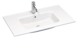 Zápustné umyvadlo LILLESNAD 81x46 cm keramika/bílá