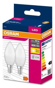SADA 2x LED Žárovka B38 E14/7,5W/230V 3000K - Osram