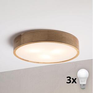 Brilagi - LED Stropní svítidlo CARVALHO MODERN 3xE27/60W/230V pr. 47,5 cm dub