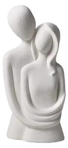 Keramická stolní dekorace 21x8,5x10 cm bílá