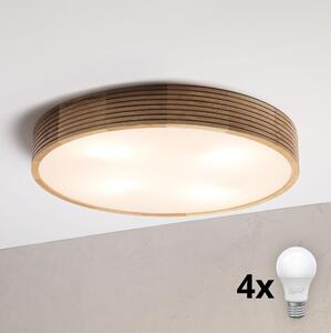 Brilagi - LED Stropní svítidlo CARVALHO MODERN 4xE27/60W/230V dub pr. 57,5 cm