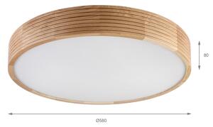 Brilagi - LED Stropní svítidlo CARVALHO MODERN 4xE27/60W/230V dub pr. 57,5 cm