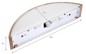 Brilagi - LED Nástěnné svítidlo CARVALHO MODERN 3xE27/60W/230V dub