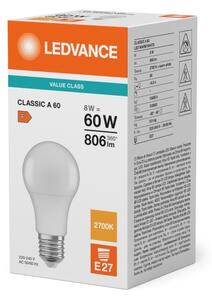 LED Žárovka CLASSIC A60 E27/8W/230V 2700K - Ledvance