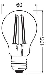 LED Žárovka CLASSIC FILAMENT A60 E27/7W/230V 2700K - Ledvance