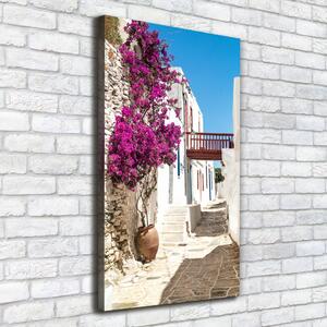 Vertikální Foto obraz na plátně Řecké ulice ocv-53428289