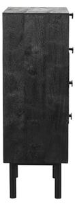 Zásuvková skříň Cotia - černé mangové dřevo