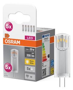 SADA 5x LED Žárovka PIN G4/1,8W/12V 2700K - Osram