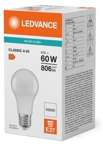 LED Žárovka CLASSIC A60 E27/8W/230V 4000K - Ledvance