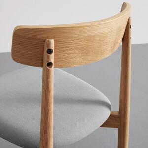 Židle Noah Dubové Dřevo/šedá
