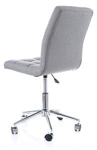 Q-020 VELVET kancelářská židle, šedá matná