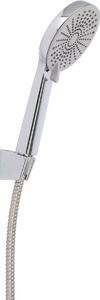 Sprchový set Elegant chrom, sprcha pr. 11 cm, 3 funkce, hadice a držák, ABS