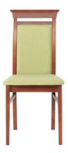Jídelní židle, Stylius, třešeň/zelená
