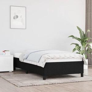 Rám postele potažený látkou - Dětská postel - Kvalitní spánek - Latový rošt z vícevrstvého překližky - 80x200 cm - Černá barva