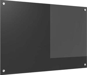 Zadní stěna kuchyňské linky, rozměry 90 x 60 cm, tmavě šedé tvrzené sklo, odolné vůči teplu, včetně otvorů pro montáž - ServiceTopper