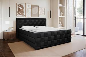 POSTEL BOXSPRING, 160/200 cm, černá Livetastic - Manželské postele, Online Only