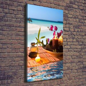 Vertikální Foto obraz na plátně Orchidej a bambus ocv-55532629