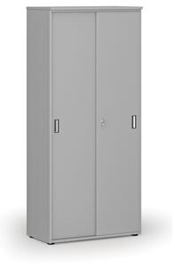 Skříň se zasouvacími dveřmi PRIMO GRAY, 1781 x 800 x 420 mm, šedá