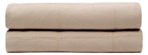 Světle hnědý bavlněný prošívaný přehoz 180x260 cm Isor – Kave Home