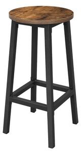 Sada 2 barových stoliček industriální styl 65 cm