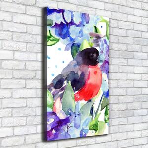 Vertikální Foto-obraz canvas na rámu Ptáci a květiny ocv-57455538