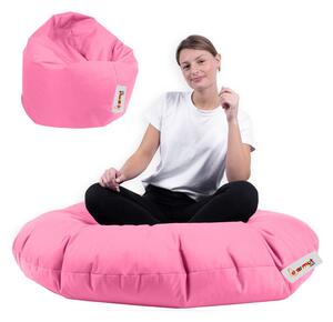 Hanah Home Zahradní sedací vak Lyzi 100x20 cm/ 65x65 cm růžový