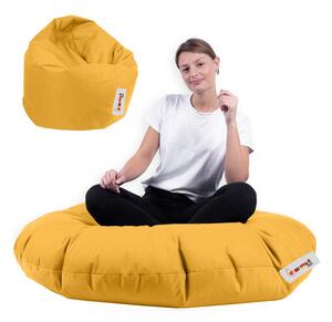 Hanah Home Zahradní sedací vak Lyzi 100x20 cm/ 65x65 cm žlutý