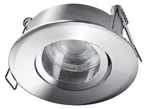 Zapuštěné bodové svítidlo s žárovkou GU10 IP65 Press 4,5W, Chromovaný
