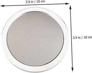Kosmetické zrcadlo – Zrcadlo s lupou – Přísavka – Péče o pleť – 20x zvětšení – 10 cm – Bílá barva