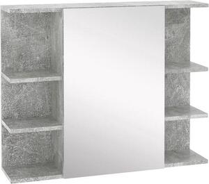 Zrcadlová skříňka do koupelny, nástěnná skříňka s otevřenými přihrádkami – multifunkční design