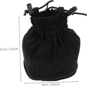 Difuzér pro fén, skládací - difuzér z plátna - pro styling vlnitých vlasů - univerzální velikost - 10 x 12 x 10 cm - černý
