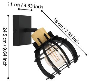 Eglo 43926 - Nástěnné bodové svítidlo STILLINGTON 1xE27/40W/230V