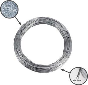 Drát s průměrem 2,5 mm pro ploty v přírodě a ohrady – 250 metrů