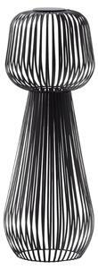 Černá kovová zahradní solární LED lampa Kave Home Reiba 72 cm