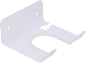 Držák na fén – Organizér do koupelny – Konstrukce z nerezové oceli – 15x13x6 cm – Bílá barva