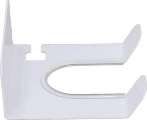 Držák na fén – Organizér do koupelny – Konstrukce z nerezové oceli – 15x13x6 cm – Bílá barva