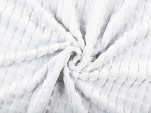 Biante Dětská oboustranná deka Minky kostky/Polar MKK-001 Bílá 100x150 cm