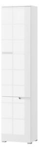Szynaka Regál Selene 13- 216 cm bílý lesk/mat