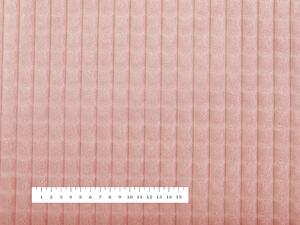 Biante Hřejivé ložní povlečení Minky kostky MKK-003 Pudrově růžové Jednolůžko 140x200 a 70x90 cm