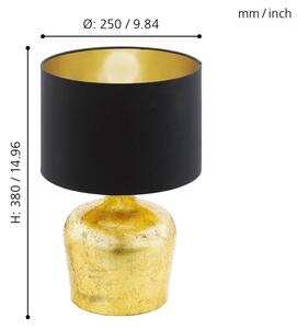Eglo 95386 - Stolní lampa MANALBA 1xE27/60W/230V