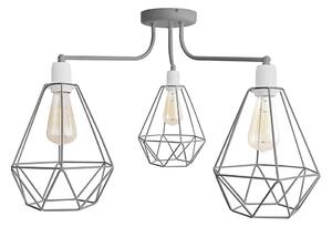 Lustr KARO 3xE27/15W/230V šedá