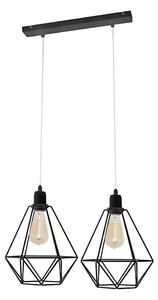 Lustr KARO 2xE27/15W/230V černá
