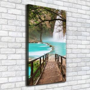 Vertikální Foto obraz na plátně Vodopád Mexiko ocv-61014941