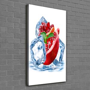 Vertikální Foto obraz canvas Granátové jablko a led ocv-62722743