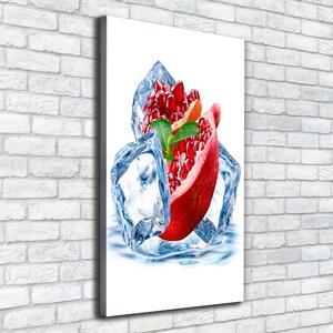 Vertikální Foto obraz canvas Granátové jablko a led ocv-62722743